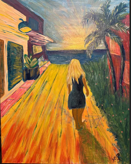 Enchanted in Luquillo. Acrylic. 24”x30 Canvas