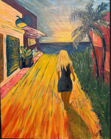 Enchanted in Luquillo. Acrylic. 24”x30 Canvas