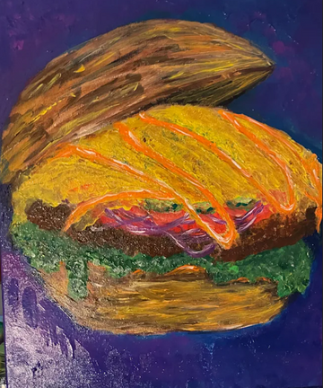 Hunger and Determination. Acrylic. 16”x20” Canvas