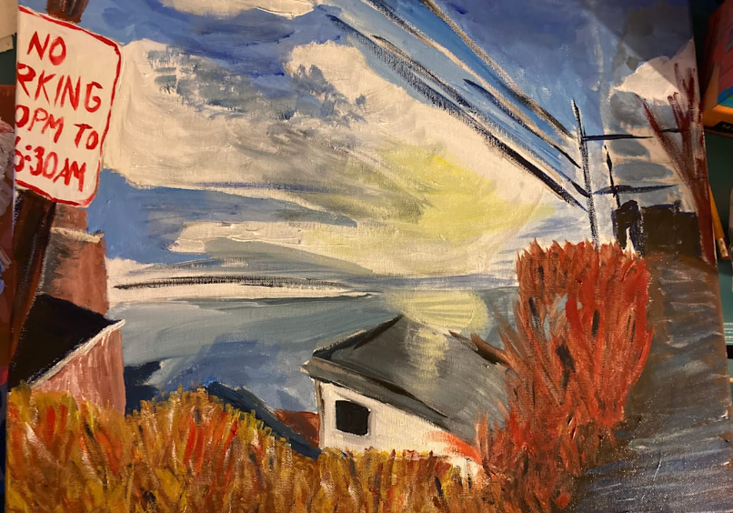 New London. Acrylic. 12”x18” Canvas