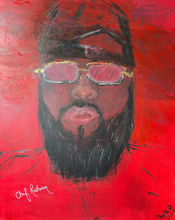 Chef. Acrylic. 16”x20” Canvas